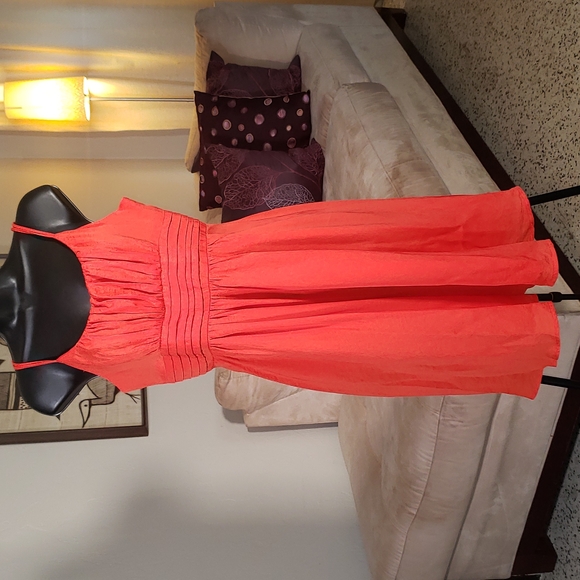 H&M Dresses Hm Orange Party Dress Poshmark